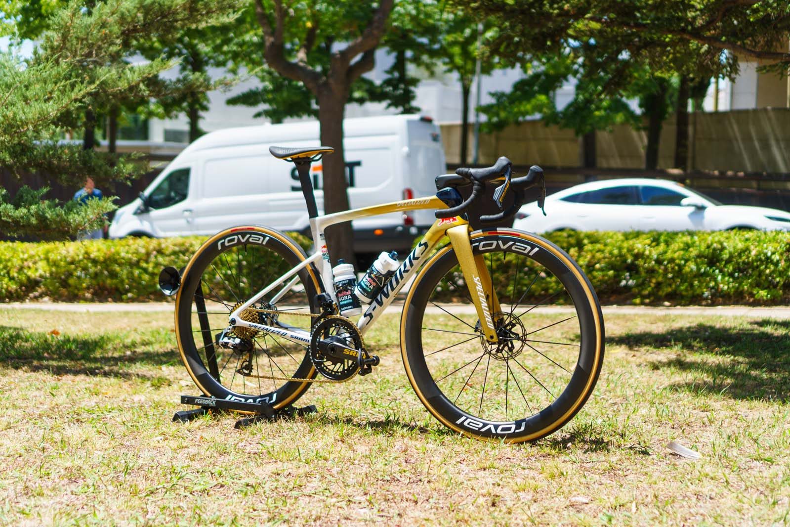 Remco Evenepoel Specialized S-Works Tarmac SL9 at the 2026 Tour de France.