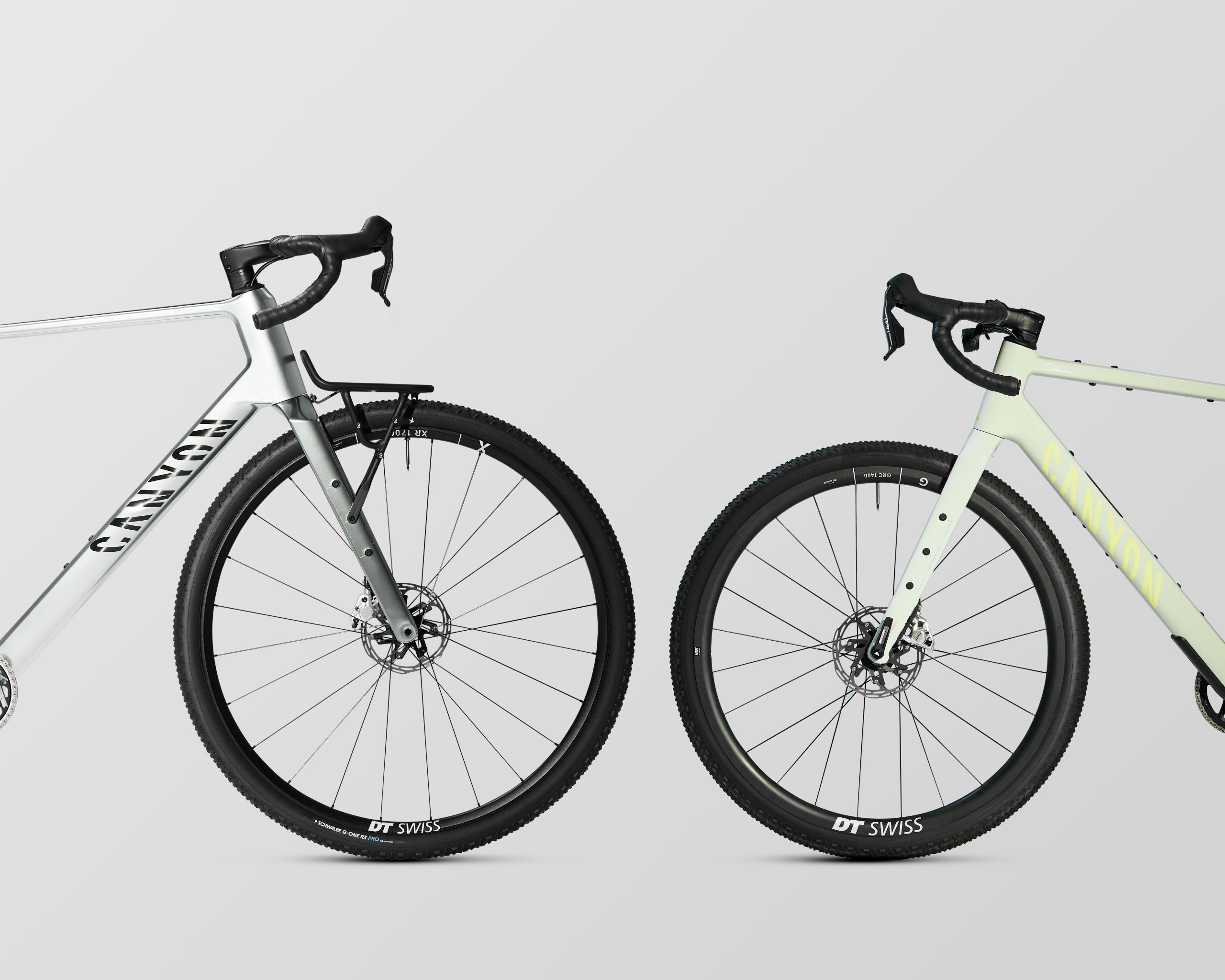 James' 32in Canyon Grizl (left) next to the standard Grizl.