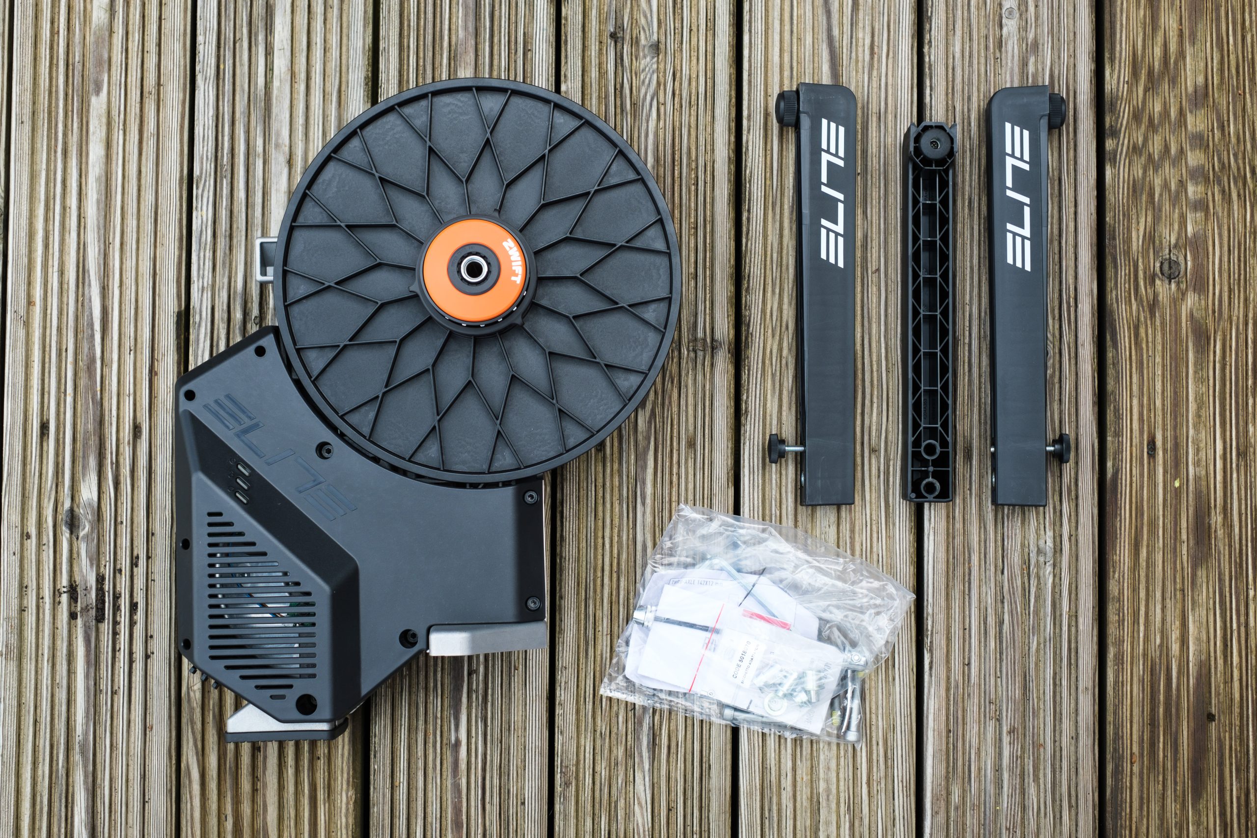 Elite Rivo with Zwift Cog and Click smart trainer