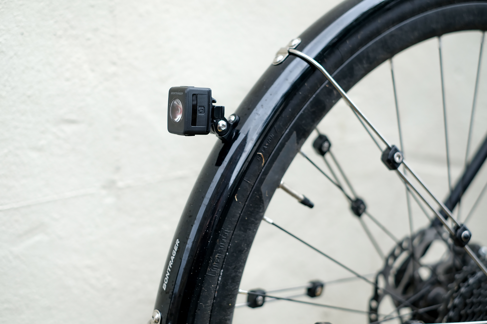 Bontrager Flare RT on Bontrager NCS mudguard Bontrager Flare RT on Bontrager NCS mudguard