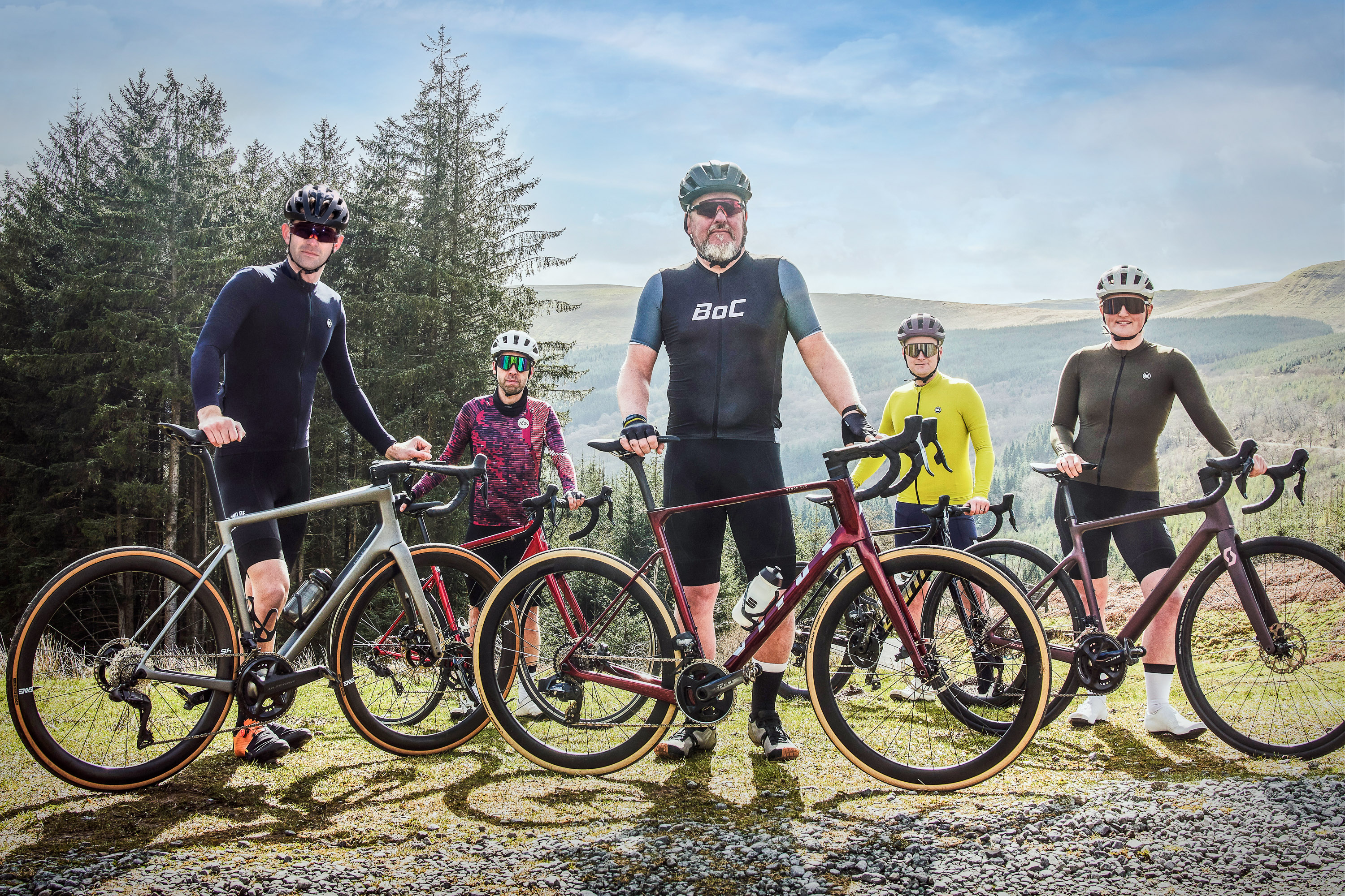 BOTY Road 2023 _Group shot of Road Bike of the Year testers Group shot of Road Bike of the Year testers